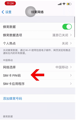 潼关苹果14维修网分享如何给iPhone14的SIM卡设置密码 