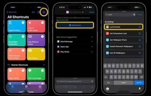 潼关苹果14锁屏维修店分享iPhone14升级iOS16.4后如何创建锁屏快捷方式 