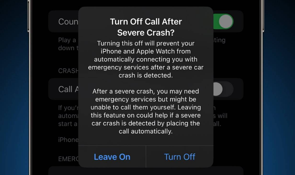 潼关苹果14维修分享 iPhone 14 和 Apple Watch 上关闭崩溃检测 