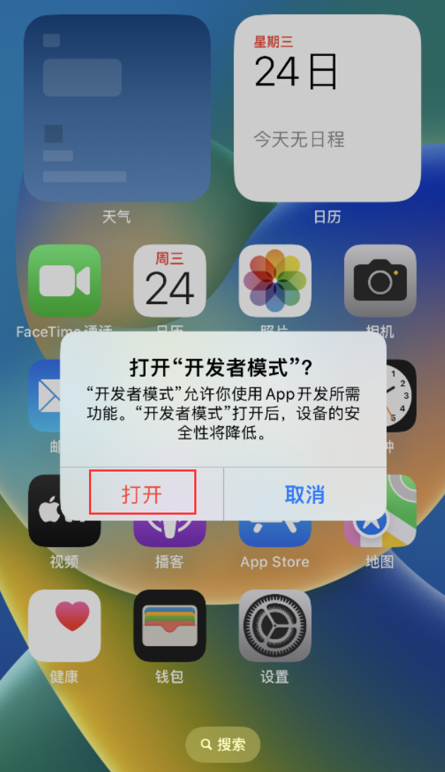 潼关苹果手机维修分享如何打开开发者模式 